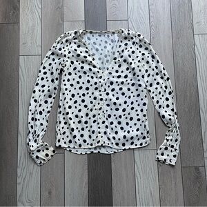Reformation Black and White Polka Dot Annaliese